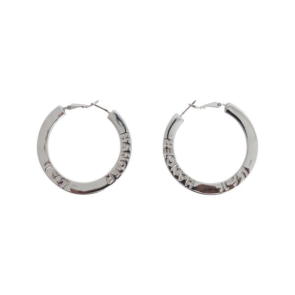 Hanger Inc Silver Hoop Earrings