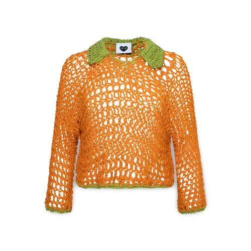 Collared Shirt- Orange/Green