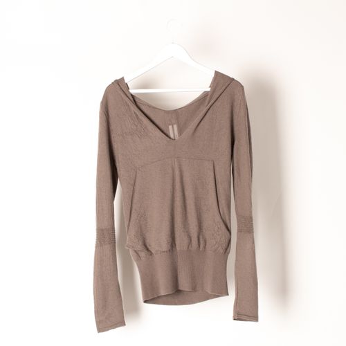 Rick Owens Maglia V Neck Hoodie