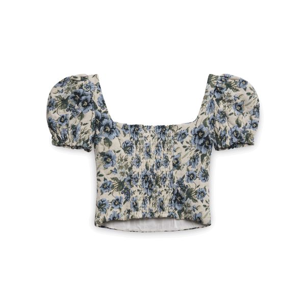 Majorelle Floral Top