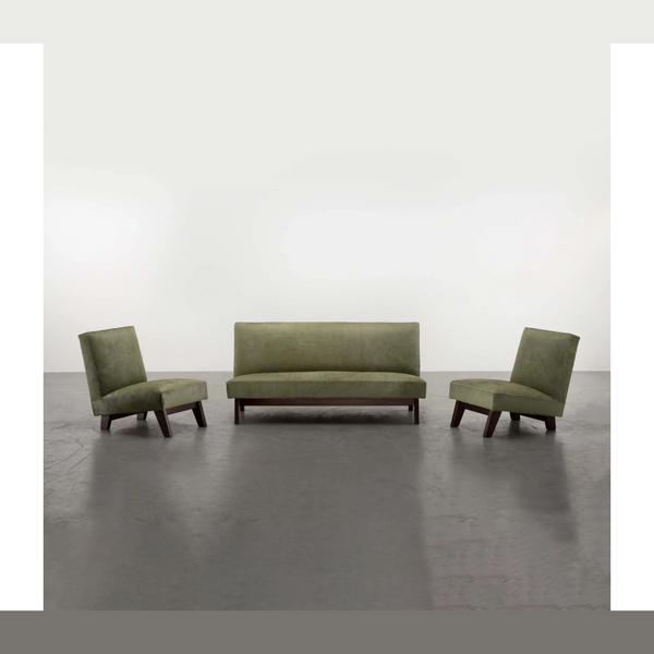Lounge Set by Pierre Jeanneret, 1955