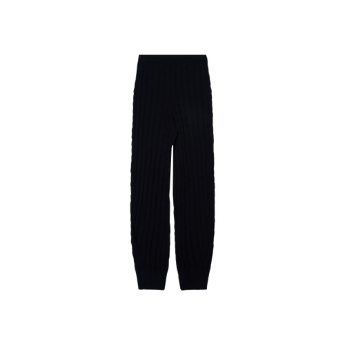 Toteme Black Cashmere Cable Knit Lounge Pants