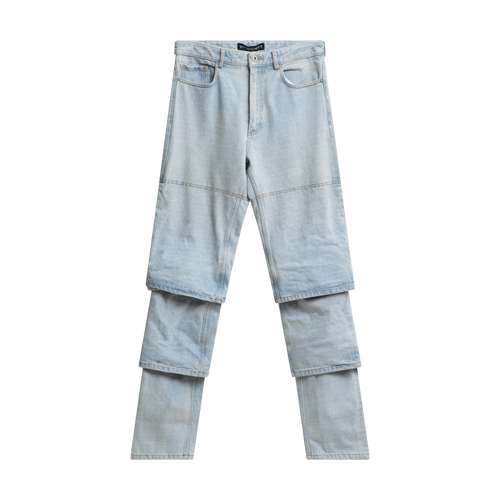 Y Project Multi Cuff Layered Jeans