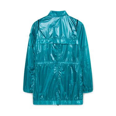 Burberry Teal Rain Coat