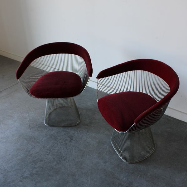 Platner Arm Chairs By Warren Platner for Knoll