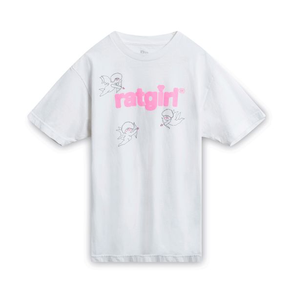 Ratgirl White Cupid T-Shirt