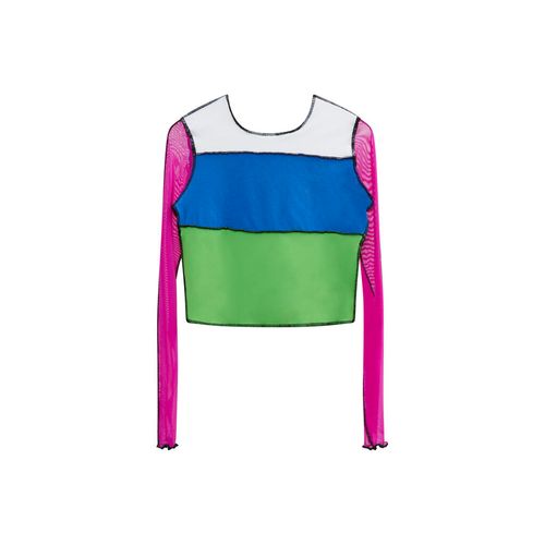 JJVintage Reworked Nike Long Sleeve Top in Blue/Pink/Green