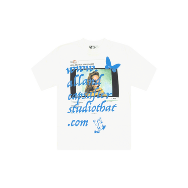 And After That x All Caps Studio White/Blue Lana Del Rey Tee