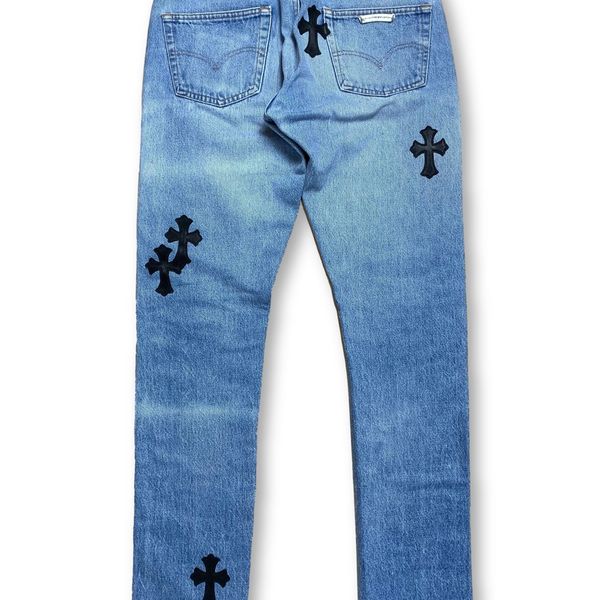 Chrome Hearts Patch Denim Jeans