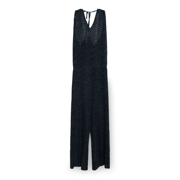 Knitts Black Knit Jumpsuit