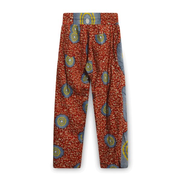 Harun Intl. Wax Fabric Pants in Mix Print