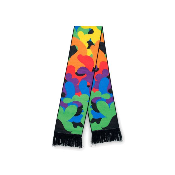 Abstract Scarf Black