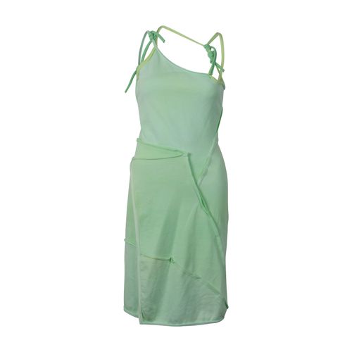 Ottolinger Lime Asymmetric Strap Dress