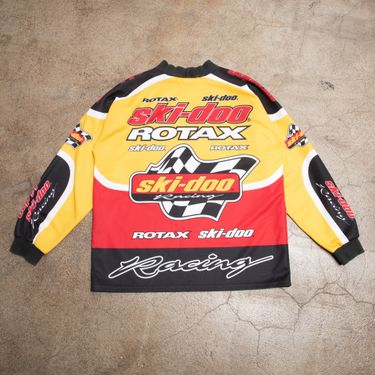 Vintage Yellow 'Ski-doo Rotax' moto shirt 