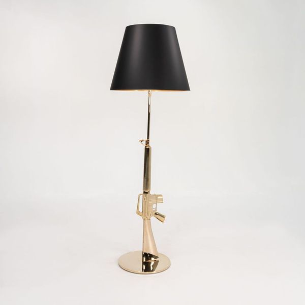 Gun Lounge Dimmable Floor Lamp in 18k Gold by Philippe Starck for Flos, 2021