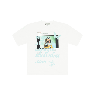 And After That x All Caps Studio White/Light Blue Lana Del Rey Tee