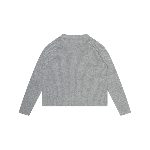 Jenni Kayne Cashmere Fisherman Sweater in Heather Grey