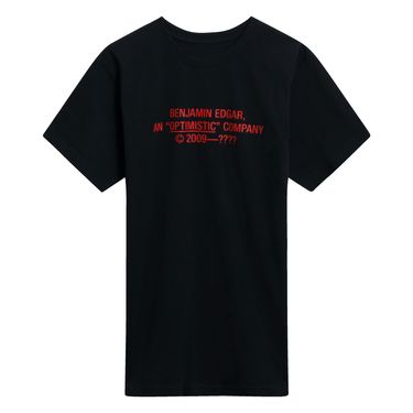 Benjamin.Edgar 'Optimistic' T-Shirt in Black/Red