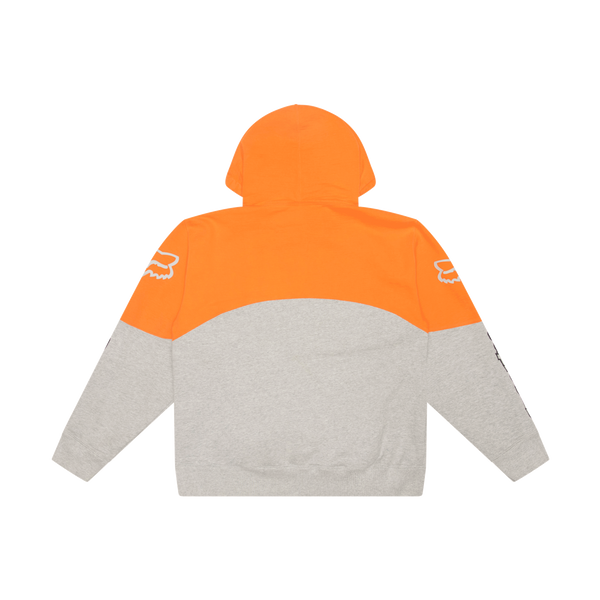 Supreme x Fox Racing Orange and Grey Hoodie