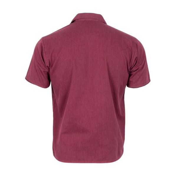 Ben Davis Maroon Short Sleeve 1/2 Zip Shirt