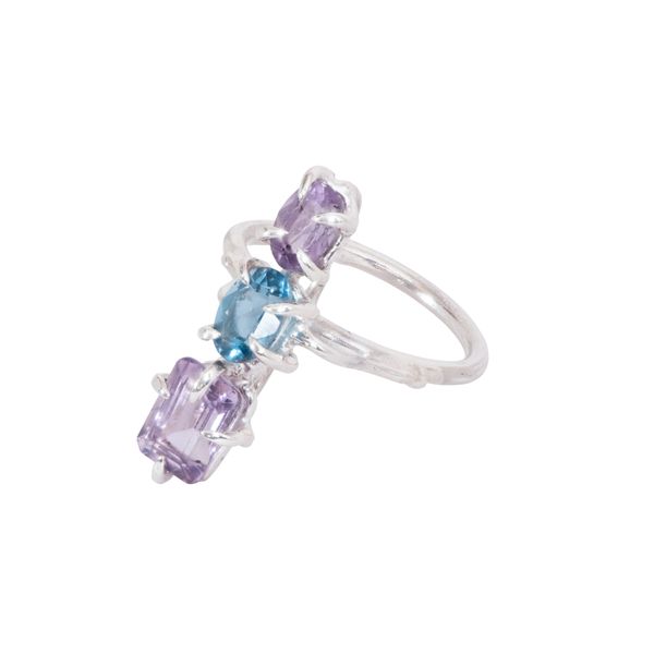Ring - Blue Topaz & Amethyst