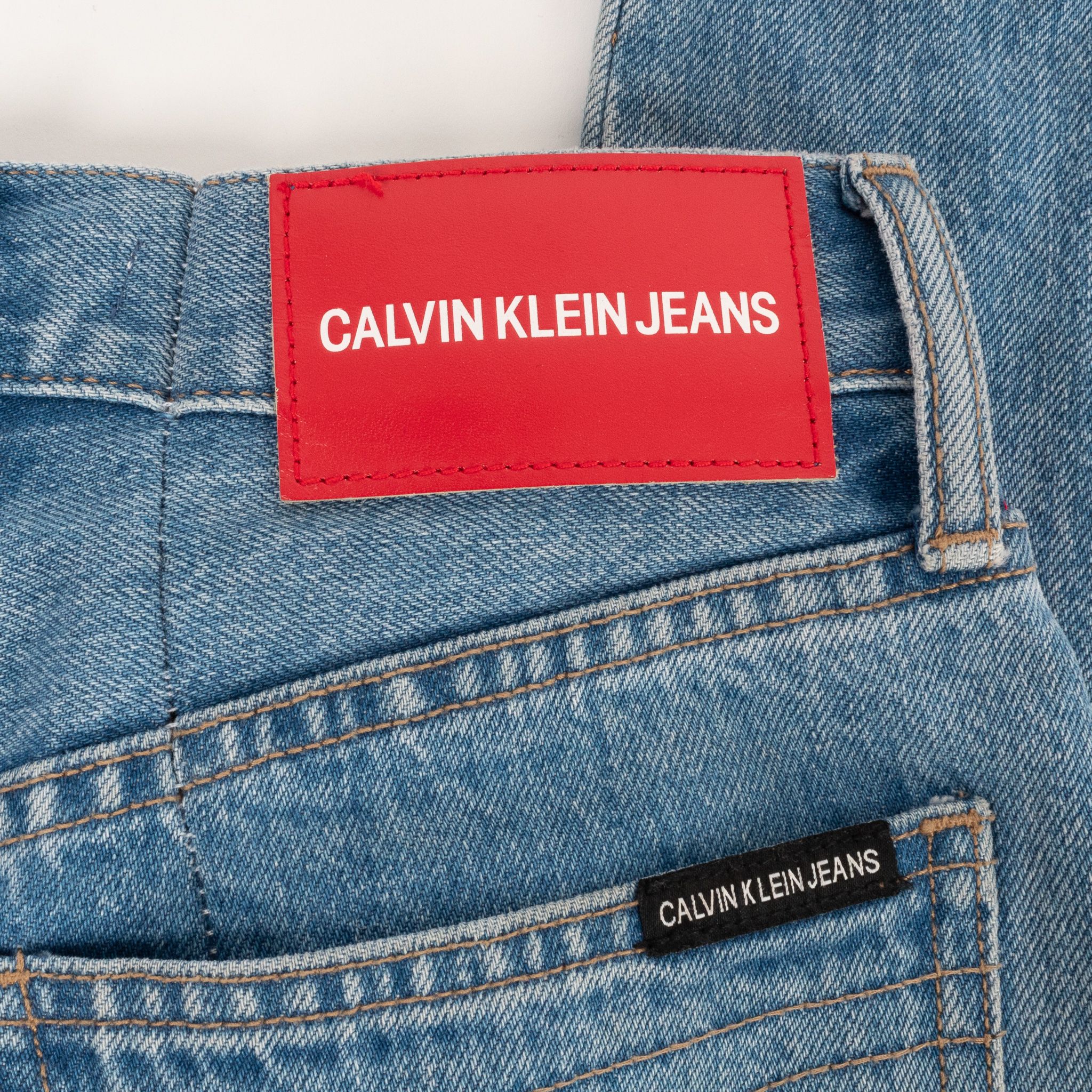 Calvin klein jeans red on sale stripe