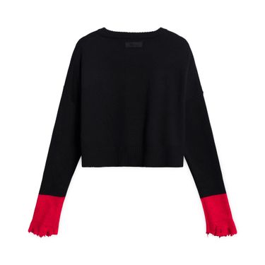 Vintage Diesel Knit Sweater with Text - Black