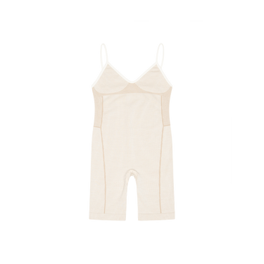 Nagnata Rib Playsuit in Cream