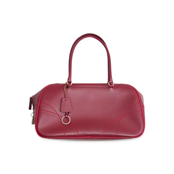 Prada Red Bowling Bag