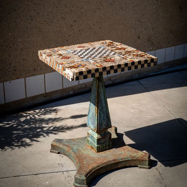 FRENCH MOSAIC TABLE,  1960s