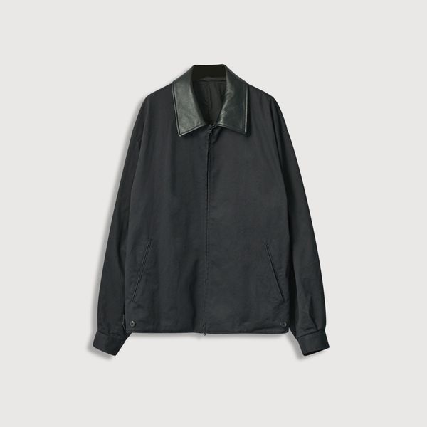 Ssstein Sulfur Dyed Brushed Chino Zip Jacket