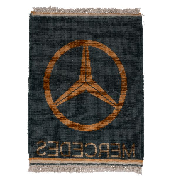 Vintage Mercedes Red Rug
