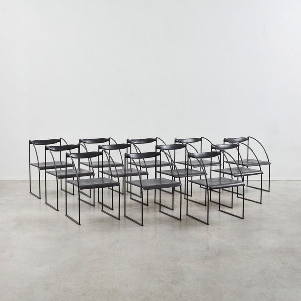 Set of Francesco Soro Patoz Chairs, ICF, Italy, 1990s