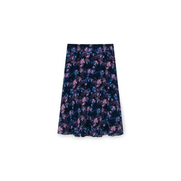 Ganni Pleated Georgette Skirt 