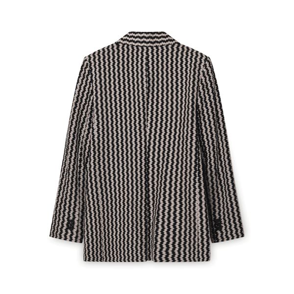 Missoni Black and Cream Houndstooth Blazer