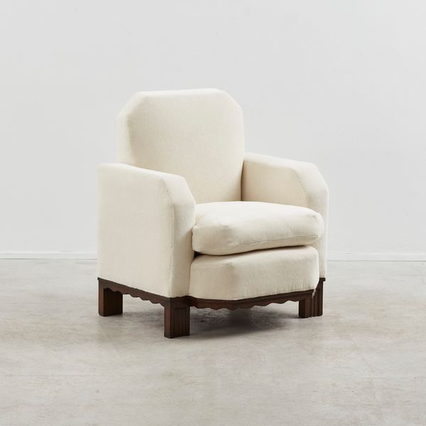 Pair of Art Deco Armchairs, Italy, 1930s