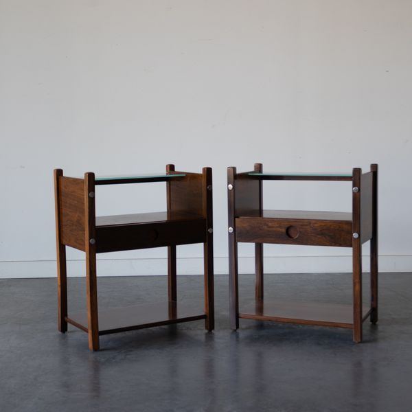 "Yara" Bedside Tables by Sergio Rodrigues