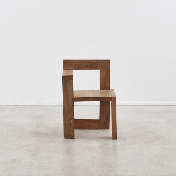 Pair of Gerrit Rietveld Steltman Chairs, Netherlands, 1963