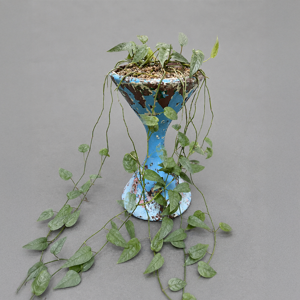 SMALL BLUE WILLY GUHL DIABOLO WITH DRIPPY CEBU BLUE PLANT, 1960
