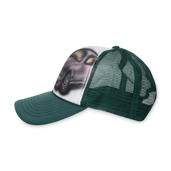 Airbrushed Green SL500 Trucker Hat