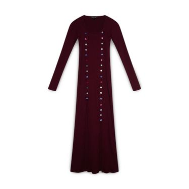 Anim Bordeaux Knit Dress