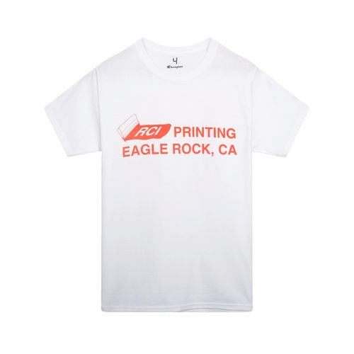 RCI Printing Inc. T-Shirt in Orange - Hand printed by Reese Cooper