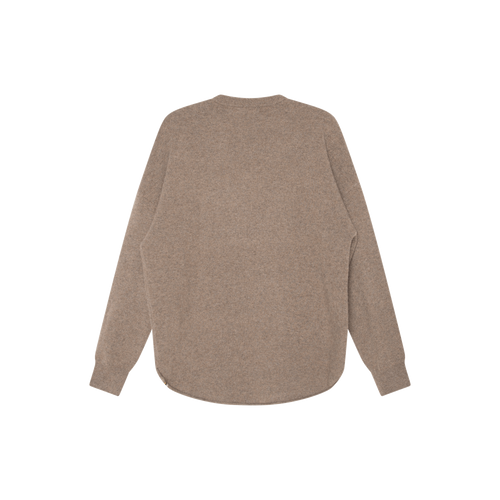 Extreme Cashmere Brown Rolled Edge Sweater