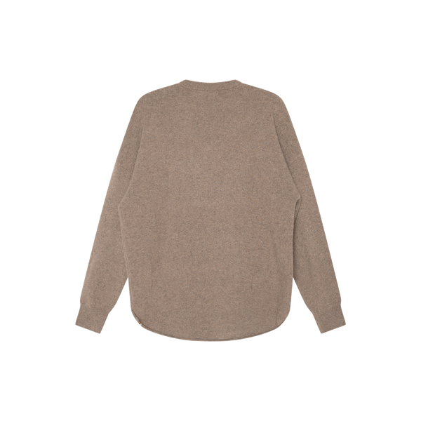 Extreme Cashmere Brown Rolled Edge Sweater