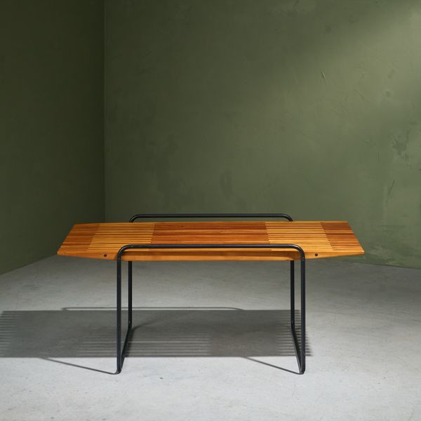 Coffee Table with Slatted Top by Taichiro Nakai for La Permanente Mobili Cantù, Italy, 1955