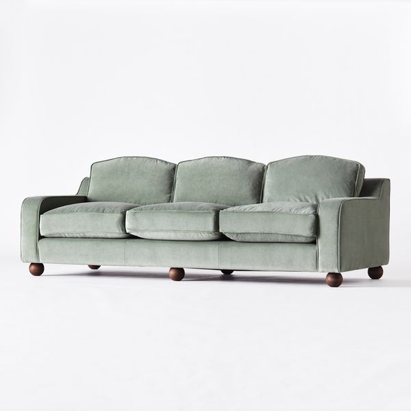 Lola Sofa Velvet Green by Edin & Lina Kjellvertz