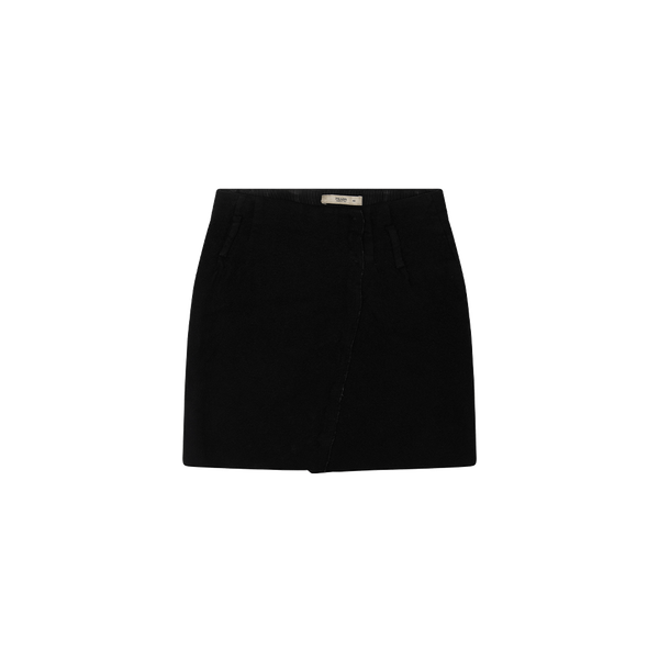 Prada Black Wool Mini Skirt