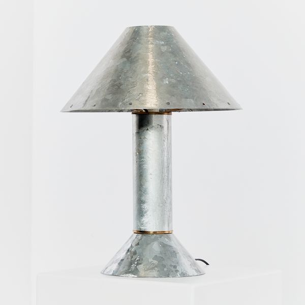 4200 Zinc Table Lamp by Ron Rezek