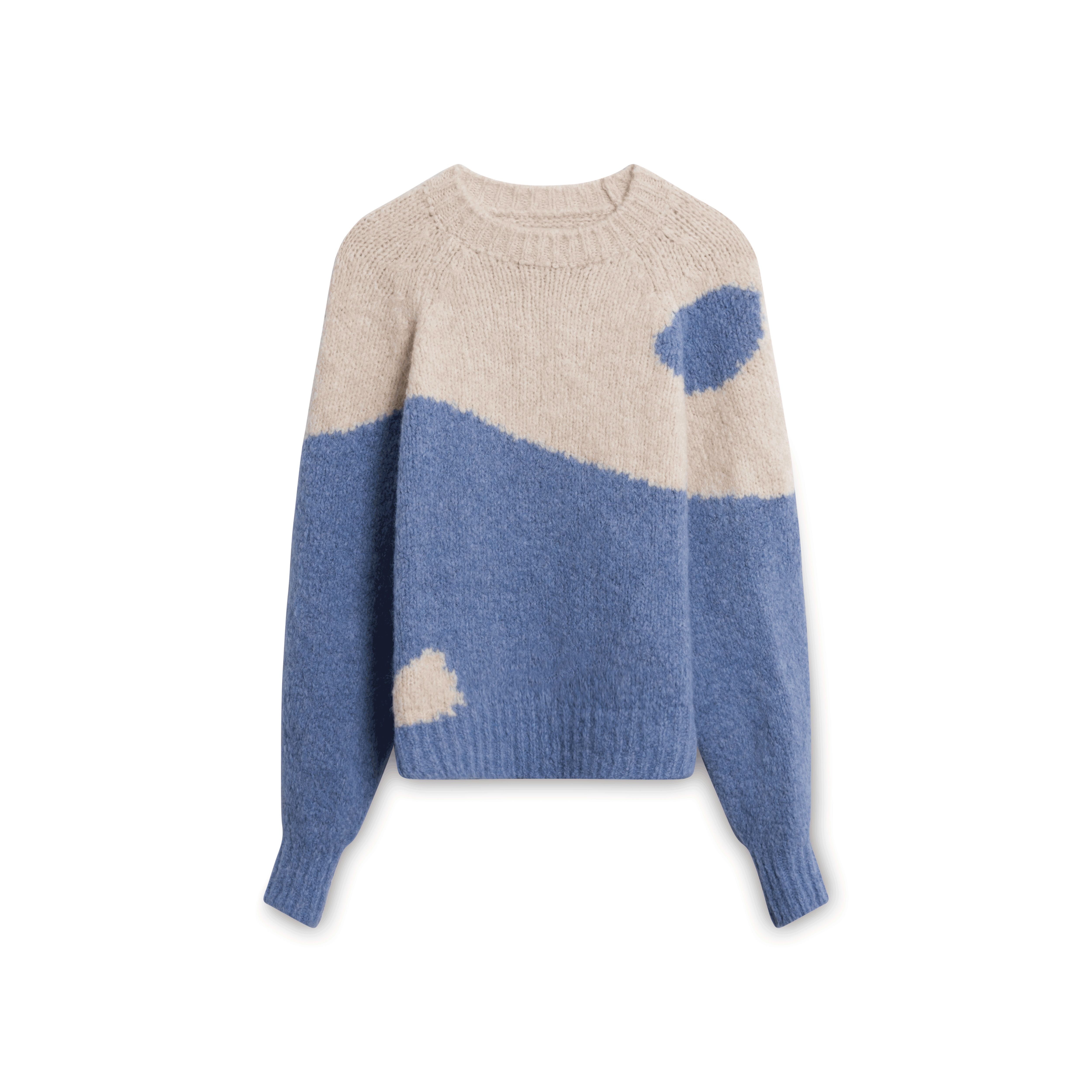 Paloma Wool Ying Yang Knitted Sweater - Blue by Michelle Li