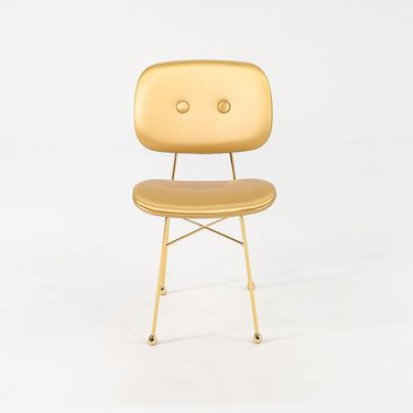 Pair of Golden Dining Chairs by Nika Zupanc for MOOOI, 2022